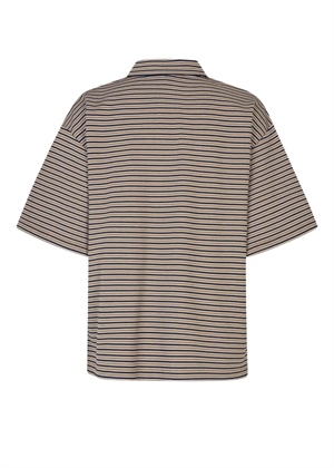 Norman ss polo bluse Silver Mink Second Female